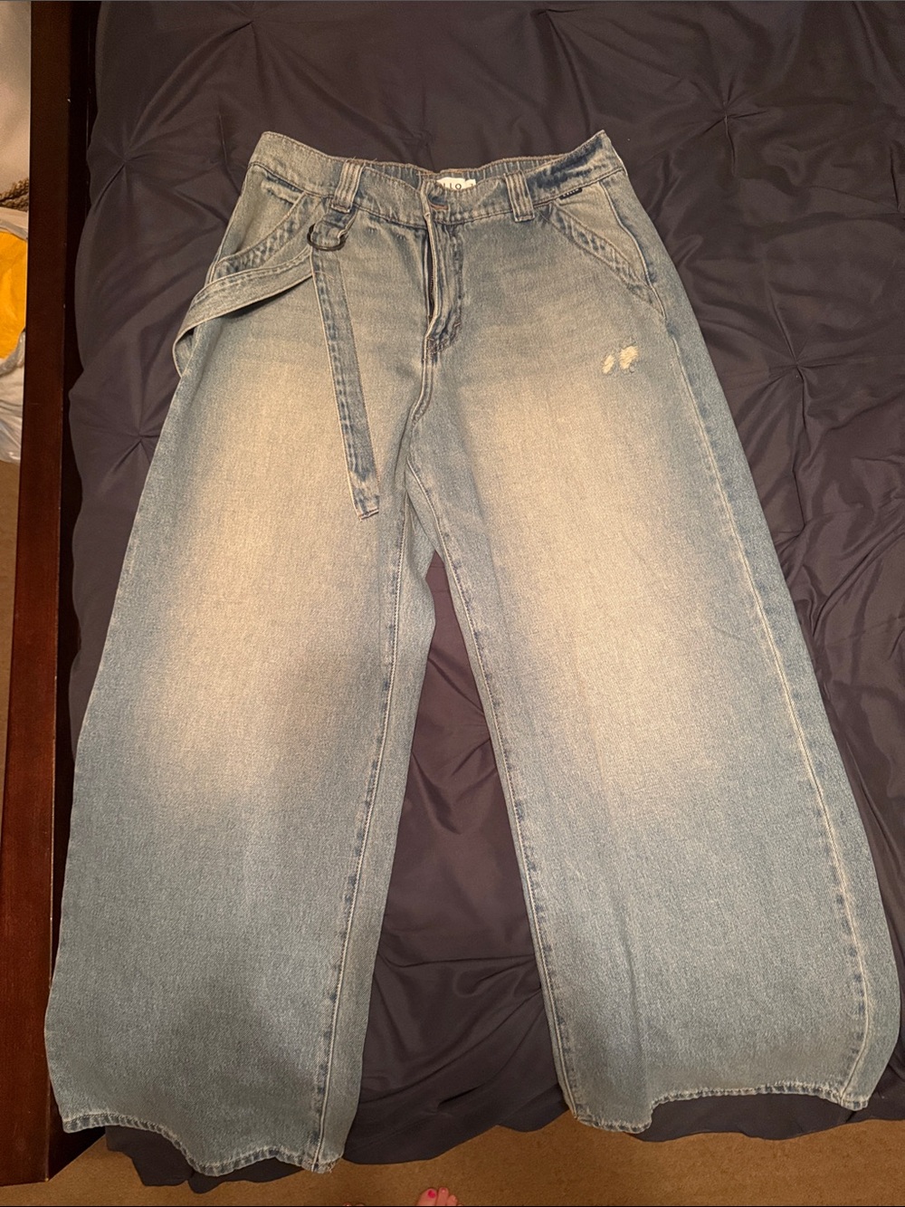 Cello Light Blue Relaxed Wide-Leg women’s  Jeans